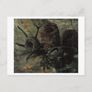 Still Life with Birds' Nests Van Gogh Fine Art Postcard