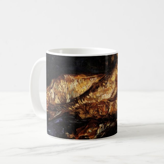 Still Life with Bloaters by Vincent van Gogh Coffee Mug (Front Left)