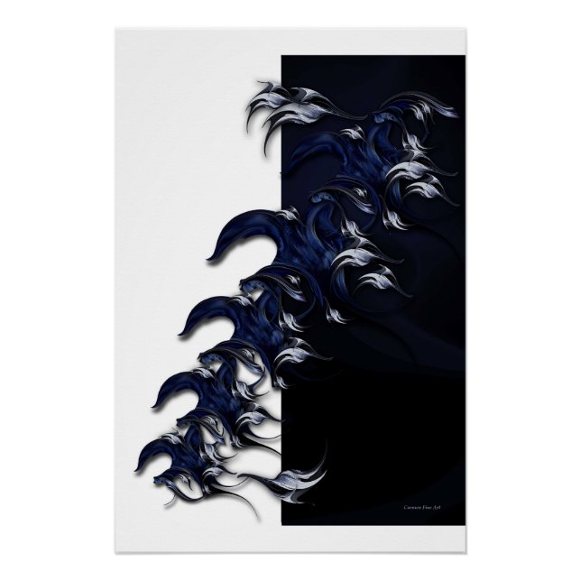 "Still Life with Blue Spirit" Glossy Poster (Front)