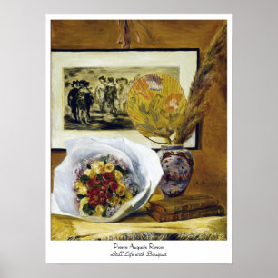 Still Life with Bouquet Pierre Auguste Renoir Poster