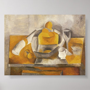 Still Life with Brioche by Picasso (1909) Poster