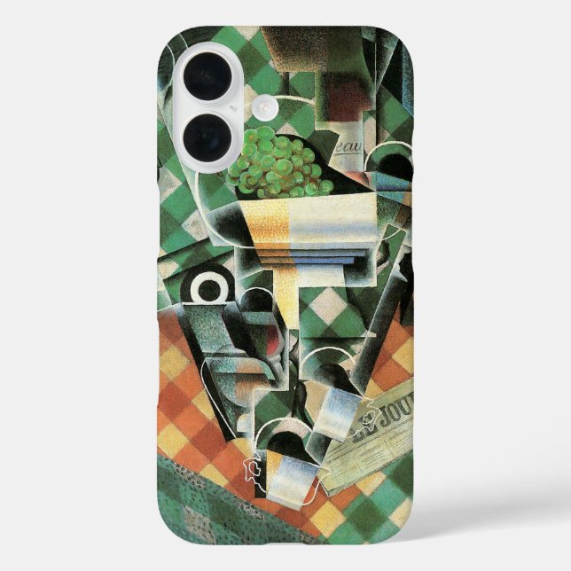 Still Life with Checked Tablecloth by Juan Gris Case-Mate iPhone Case (Back)