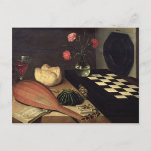 Still Life with Chess-board, 1630 Postcard