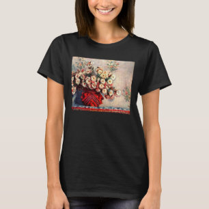 Still life with Chrysanthemums by Claude Monet T-Shirt