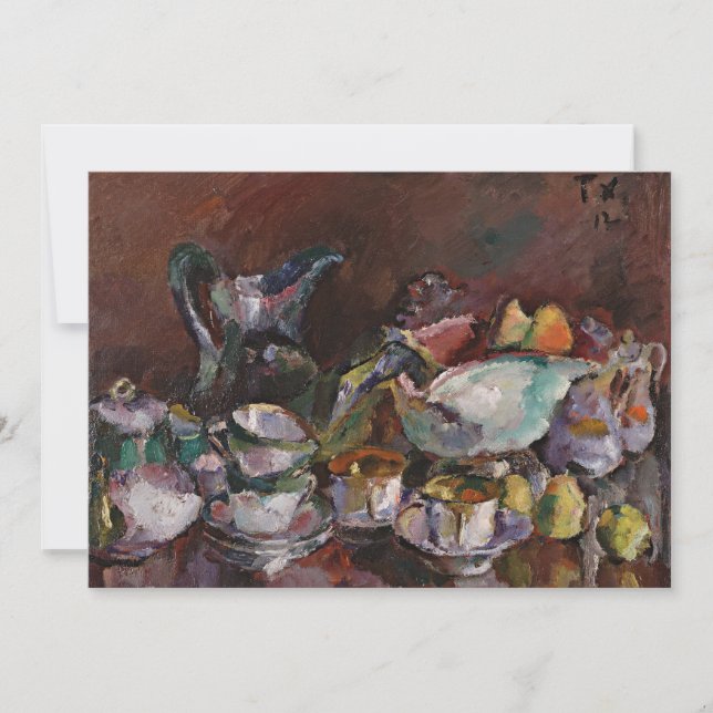 Still Life with Coffee Cups | Anton Faistauer (Front)