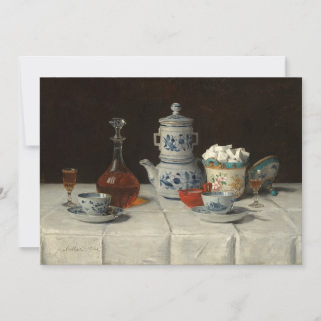 Still Life with Coffee Setting | Albert Anker (Front)