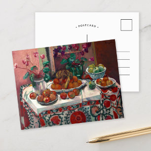 Still Life with Cyclamens   Henri Manguin Postcard