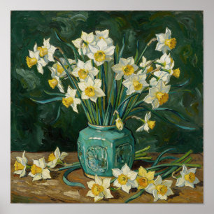 Still Life with Daffodils After Van Gogh Poster