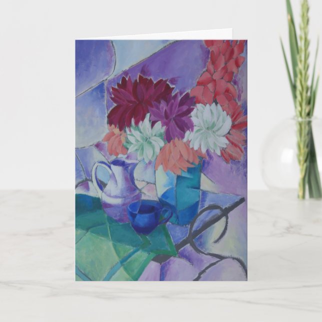 Still Life with Dahlias Card (Front)