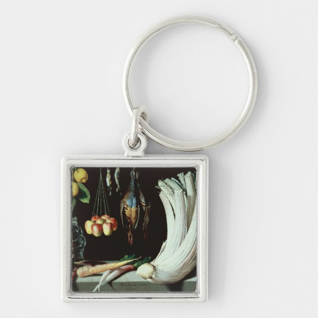 Still life with dead birds, fruit and key ring (Front)