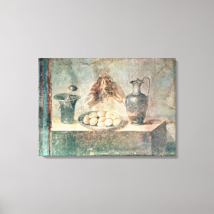 Still life with eggs and thrushes canvas print