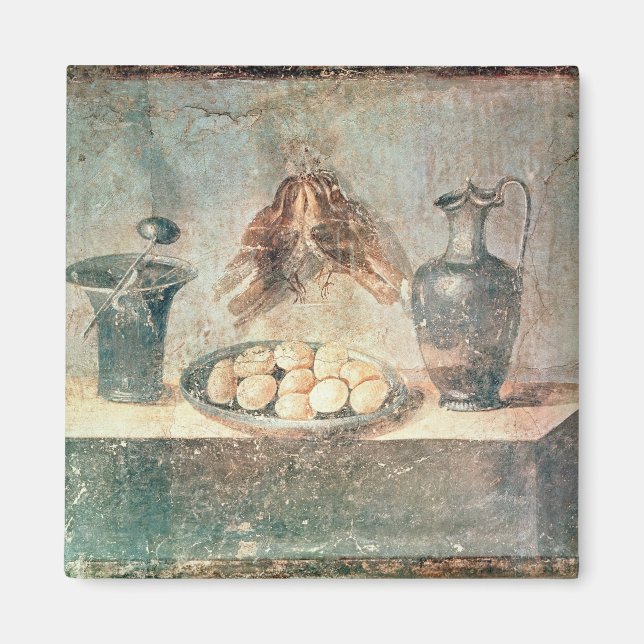 Still life with eggs and thrushes magnet (Front)