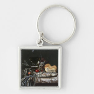 Still Life with Fish Platter Key Ring