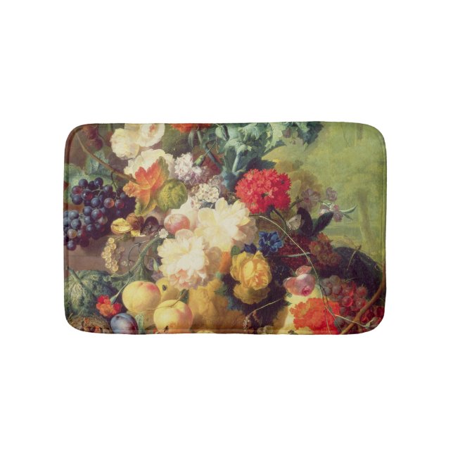 Still Life with Flowers and Fruit Bath Mat (Front)