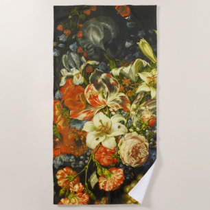 Still Life with Flowers and Fruit  Beach Towel