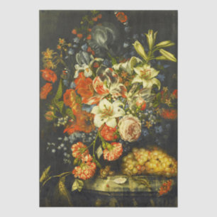 Still Life with Flowers and Fruit Tissue Paper