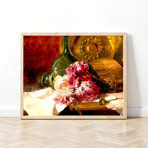 Still Life with Flowers and Glass, Poster