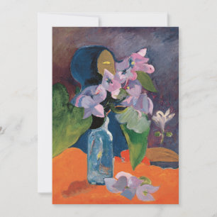 Still Life with Flowers and Idol   Paul Gauguin