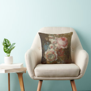 Still Life With Flowers – Cornelis van Spaendonck Cushion