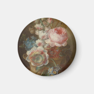 Still Life With Flowers – Cornelis van Spaendonck Magnet