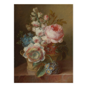 Still Life With Flowers – Cornelis van Spaendonck Poster
