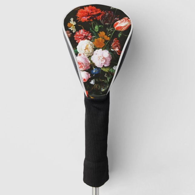 Still Life with Flowers in a Glass Vase Classic Golf Head Cover (Front)