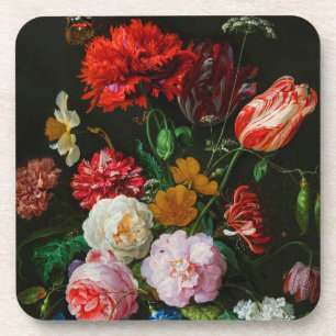 Still Life with Flowers in a Glass Vase Coaster