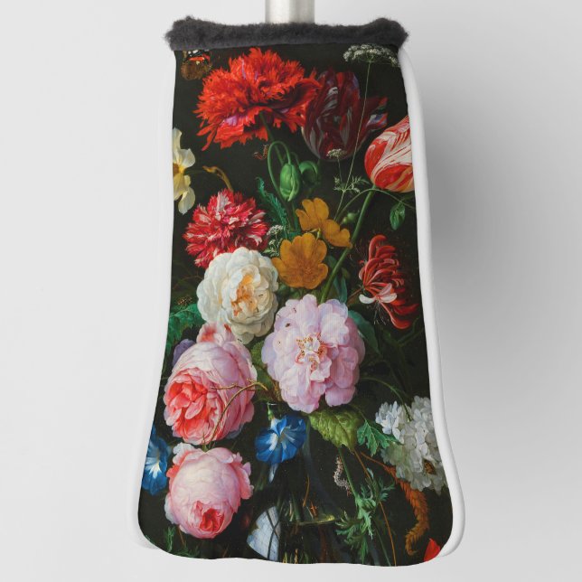 Still Life with Flowers in a Glass Vase Golf Head Cover (Rotate 90)
