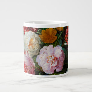 Still Life with Flowers in a Glass Vase Large Coffee Mug