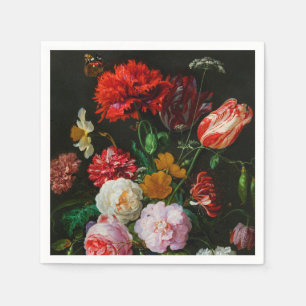 Still Life with Flowers in a Glass Vase  Napkin
