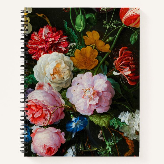 Still Life with Flowers in a Glass Vase  Notebook (Front)