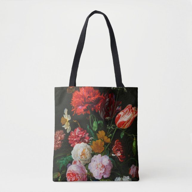 Still Life with Flowers in a Glass Vase  Tote Bag (Front)