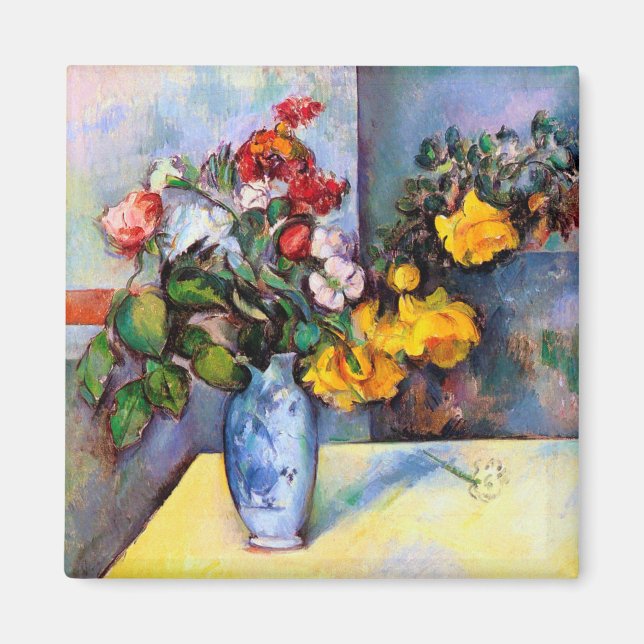 Still Life with Flowers in a Vase, Paul Cezanne Magnet (Front)