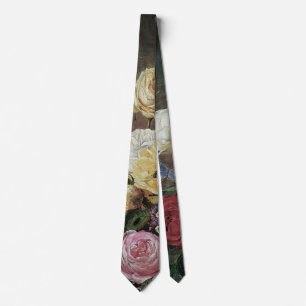 Still Life with Flowers in Vase by Olaf Hermansen Tie
