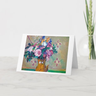 Still Life with Flowers, Paul Cezanne Card
