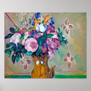 Still Life with Flowers, Paul Cezanne Poster