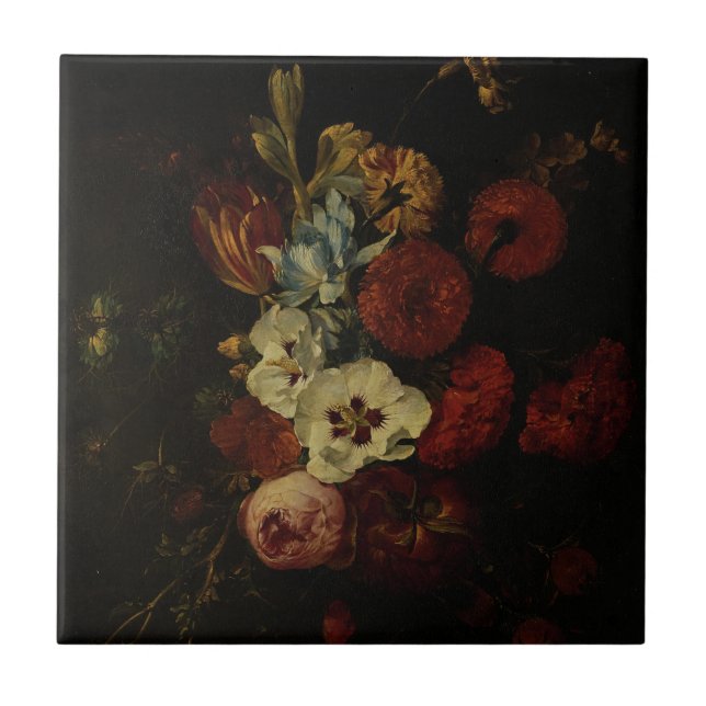 Still Life with Flowers  Tile (Front)