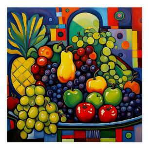 Still life with fruit 11 poster