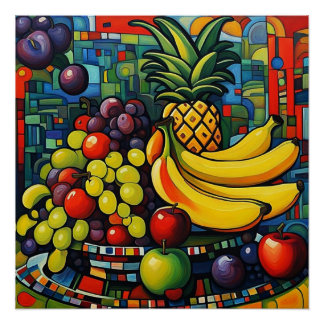 Still life with fruit 3 poster