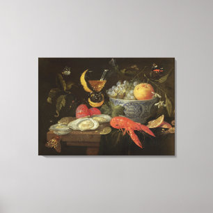 Still Life with Fruit and Shell Fish, 1653 (oil on Canvas Print