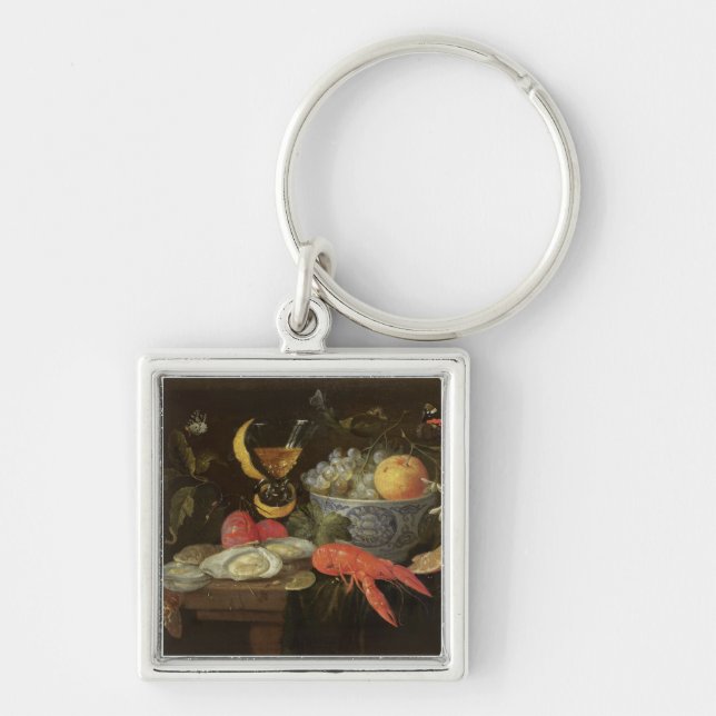 Still Life with Fruit and Shell Fish, 1653 (oil on Key Ring (Front)