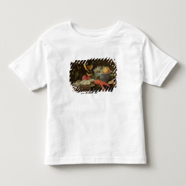 Still Life with Fruit and Shell Fish, 1653 (oil on Toddler T-Shirt (Front)