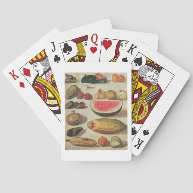 Still Life with Fruit and Toad Playing Cards (Back)