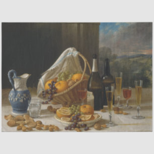 Still Life with Fruit and Wine Tissue Paper