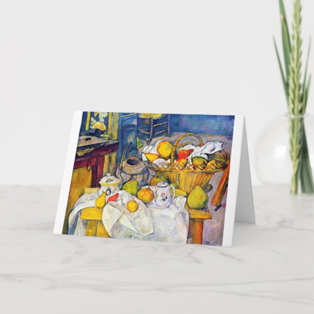 Still Life with Fruit Basket, Paul Cezanne Card (Front)