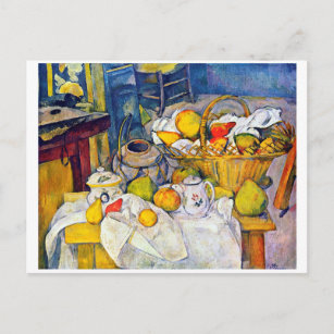 Still Life with Fruit Basket, Paul Cezanne Postcard