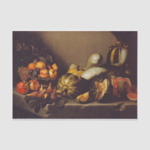 Still Life With Fruit by Caravaggio Tissue Paper