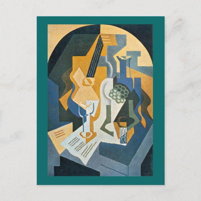 Still Life with Fruit Dish and Mandolin Postcard (Front)