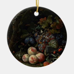 Still Life with Fruit, Foliage and Insects, c.1669 Ceramic Tree Decoration