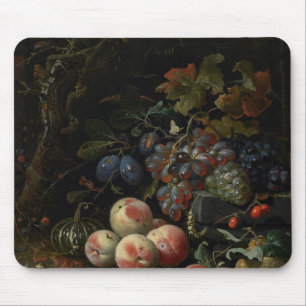 Still Life with Fruit, Foliage and Insects, c.1669 Mouse Pad
